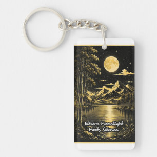 Porte-clés Où le clair de lune rencontre le silence, paysage