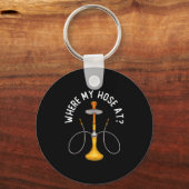Porte-clés Où Ma Hotte À Funny Hookah Fumer De La Shisha Fumé (Recto)