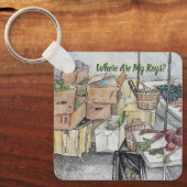 Porte-clés Où Sont Mes Clés.. Je Les Ai (Recto)