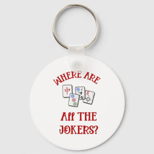 Porte-clés Où Sont Tous Les Jokers Drôle Mahjong
