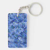 Porte-clés Oublie-moi pas Motif de fleurs (Dos)