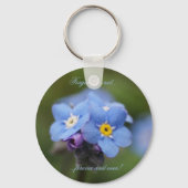 Porte-clés Oublie-moi-pas pour toujours et jamais ! (Recto)