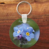 Porte-clés Oublie-moi-pas pour toujours et jamais ! (Recto)