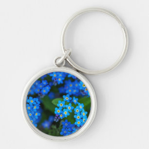 Porte-clés Oubliez-moi, pas la bague de clés florales