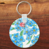 Porte-clés Oubliez-moi un motif floral sans couture (Recto)