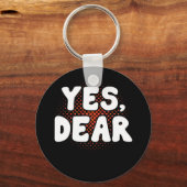 Porte-clés Oui Cher mari déshabillé Mariage Valentine (Recto)