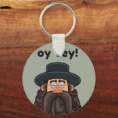 Porte-clés OUI ! Funny RABBI Peronalisé (Recto)