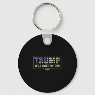 Porte-clés Oui, j'ai voté pour ce Trump - Politique patriotiq