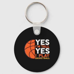 Porte-clés Oui Je Suis Grand Et Oui Je Joue À Sketball