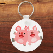 Porte-clés OUI ! ! Porte - clé de cochons de dessin mignon (Recto)
