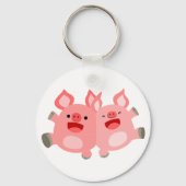 Porte-clés OUI ! ! Porte - clé de cochons de dessin mignon (Recto)