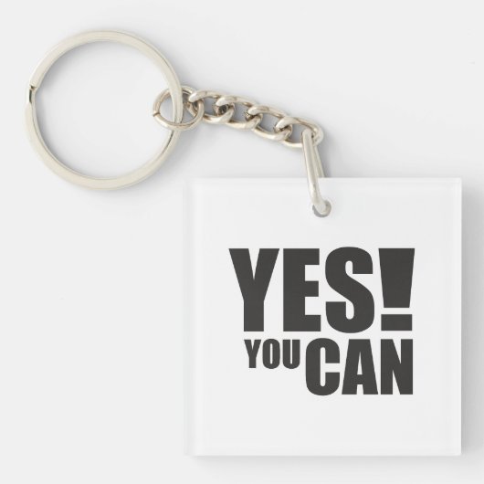 Porte-clés OUI VOUS POUVEZ - Conception de devis motivationne (Devant)