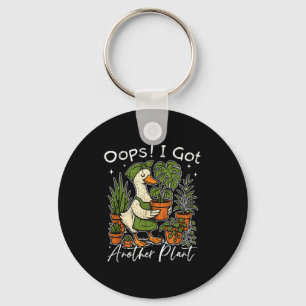 Porte-clés Oups j'ai eu une autre plante, plante Silly Goose,