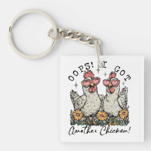 Porte-clés Oups ! J'Ai Un Autre Poulet - Amoureux Drôle Du Po