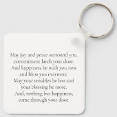 Porte-clés Our Home With Irish Blessing (Dos)