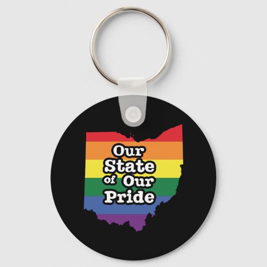 Porte-clés Our State of Our Pride Ohio (Recto)