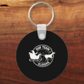 Porte-clés Our Team Sleighs Christmas Reindeers Santa's Long  (Recto)