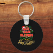 Porte-clés Our Team Sleighs Christmas Shirts, Festive Office  (Recto)
