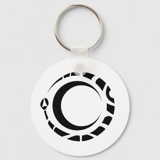Porte-clés ouroboros et lune (Recto)