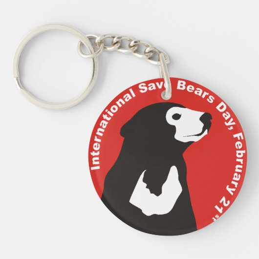 Porte-clés Ours bilatéral de Sun de porte - clé d'ISBD (Devant)