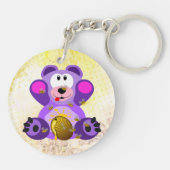 Porte-clés Ours bleu (Dos)