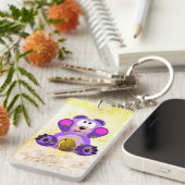 Porte-clés Ours bleu (Devant droit)