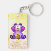 Porte-clés Ours bleu (Dos)