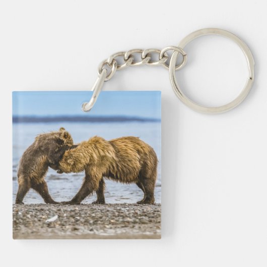 Porte-clés Ours brun côtier (Dos)