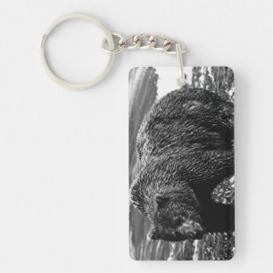 Porte-clés Ours brun d'Alaska USA vintage
