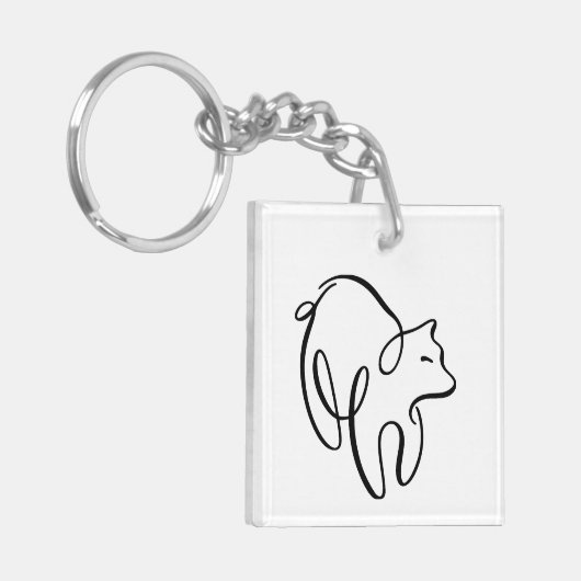 Porte-clés Ours calligraphique (Devant gauche)