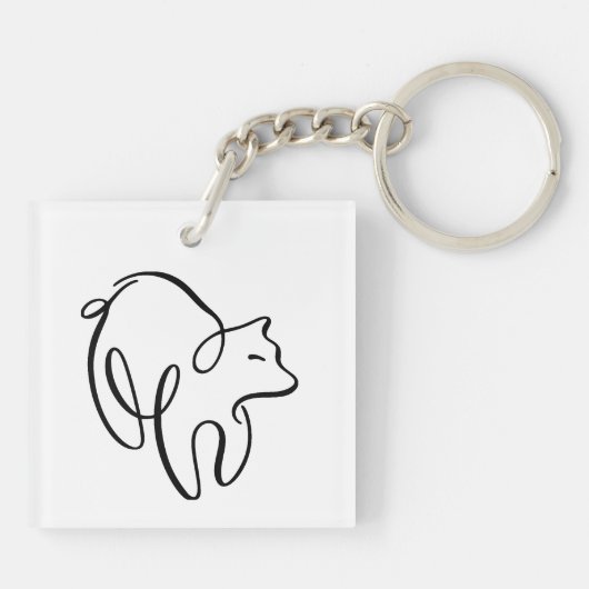 Porte-clés Ours calligraphique (Dos)