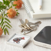 Porte-clés Ours d'amusement de bicyclette (Côté)