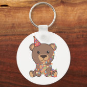 Porte-clés Ours D'Anniversaire Pour Enfants Un Ours D'Anniver (Recto)
