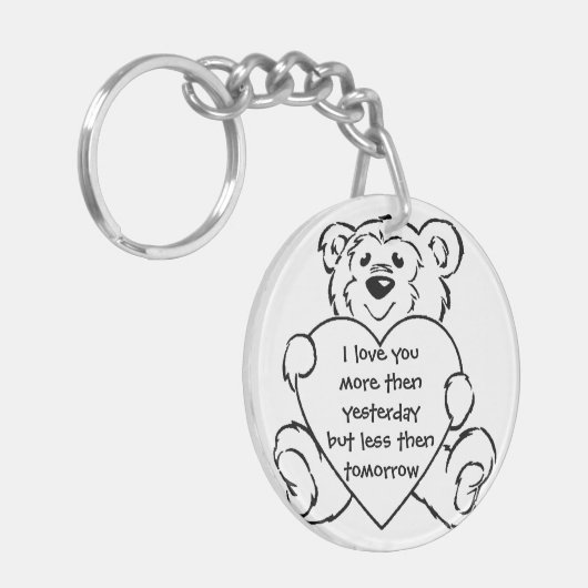 Porte-clés Ours de câlin (Devant gauche)