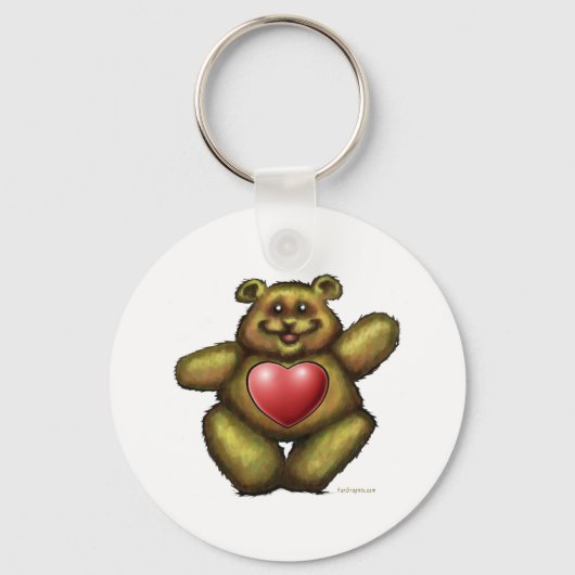 Porte-clés Ours de coeur (Recto)