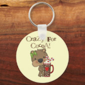 Porte-clés Ours de fille fou pour le cacao (Recto)