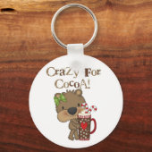 Porte-clés Ours de fille fou pour le cacao (Recto)