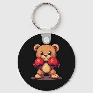 Porte-clés Ours De Fouet Avec Gants De Boxe Pour Un Look Punc