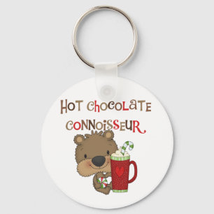 Porte-clés Ours de garçon de connaisseur de chocolat chaud