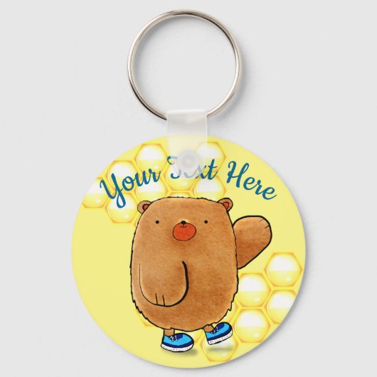 Porte-clés Ours de miel doux (Recto)