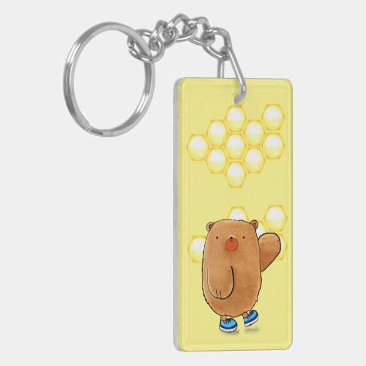 Porte-clés Ours de miel doux (Devant gauche)