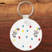 Porte-clés Ours de panda blanc ballons (Recto)