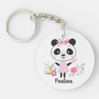 Ours de panda blanc blanc noir personnalisé