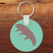 Porte-clés Ours d'eau Tardigrade Silhouette mignonne Créature (Recto)