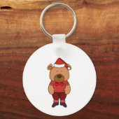 Porte-clés Ours doux de père Noël (Recto)