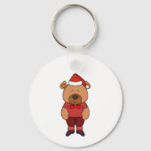 Porte-clés Ours doux de père Noël (Verso)