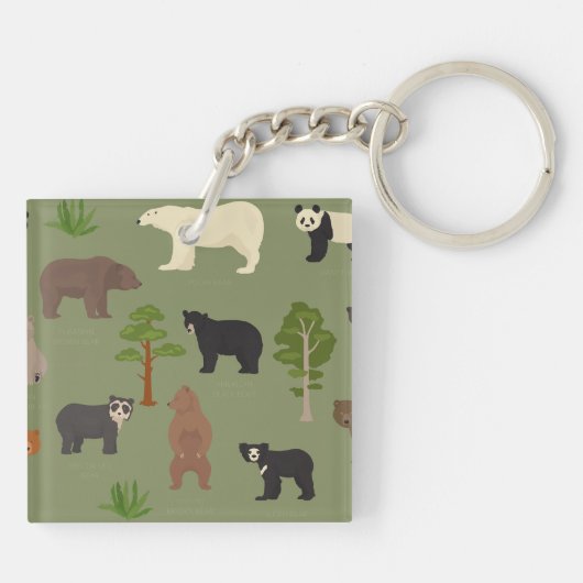 Porte-clés Ours du monde (Dos)