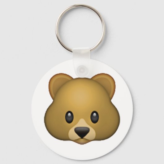 Porte-clés Ours - Emoji (Recto)