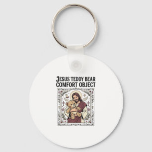 Porte-clés Ours en peluche Jésus Objet de confort Ours en pel