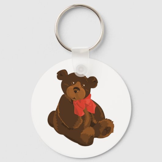 PORTE-CLÉS OURS EN PELUCHE MIGNON ADORABLE (Recto)